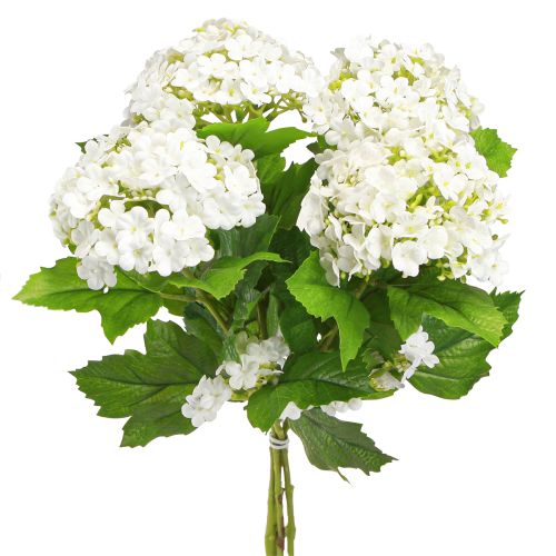 Artikel Kunstbloemen Sneeuwbal Viburnum Kunstmatig Wit 60cm 4 stuks