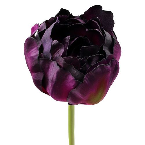 Floristik24 Kunstbloemen tulpen paarsgroen 84cm - 85cm 3st