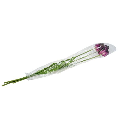 Floristik24 Kunstbloemen tulpen paarsgroen 84cm - 85cm 3st