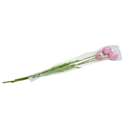 Floristik24 Kunsttulpen gevuld schemerig roze 84cm - 85cm 3st
