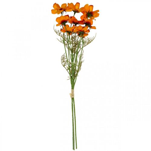 Artikel Kunstbloemen Cosmea Oranje sieradenmandje H51cm 3 st