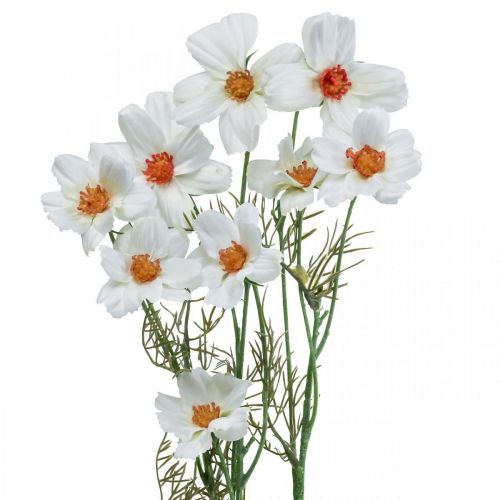 Floristik24 Kunstbloemen Cosmea witte zijden bloemen H51cm 3st