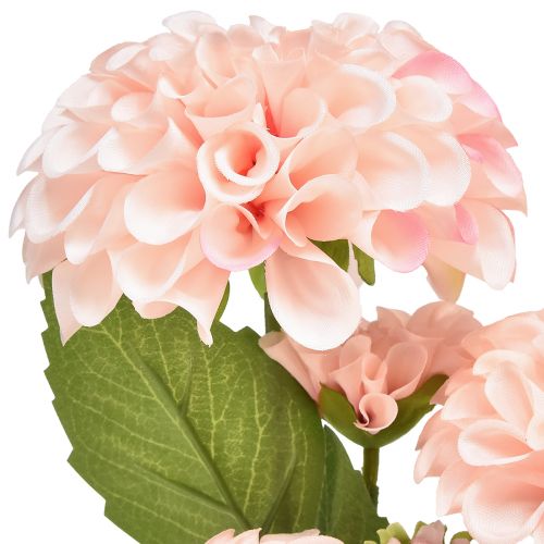 Artikel Kunst Dahlia Kunstbloemen Roze Met 5 Bloemen 50cm
