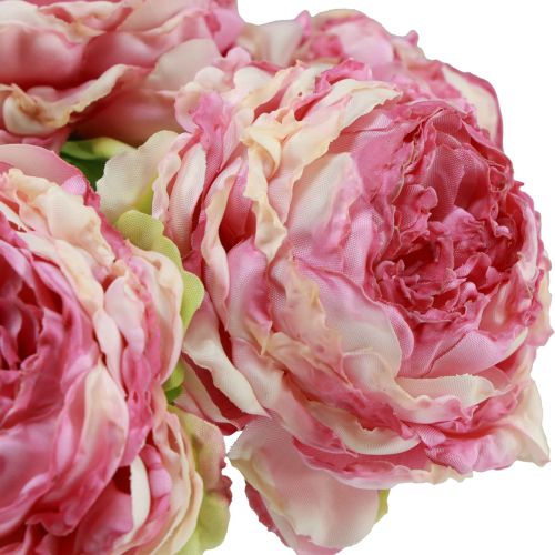 Artikel Kunstbloemen Decoratie Kunstpioenen Roze Antiek 27cm 7 st