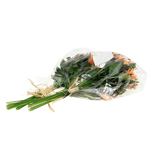 Floristik24 Kunstbloemen rozenboeket oranje L26cm 3st