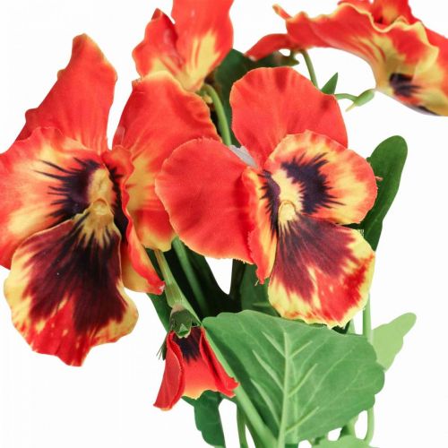 Floristik24 Kunstbloemen, zijden bloemen, viooltje oranje 29cm