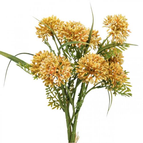 Floristik24 Kunstbloemen Geel Allium Decoratie Sierui 34cm 3 stuks in bos