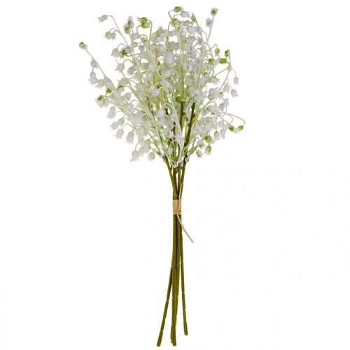 Floristik24 Kunstbloemen, kunstlelietje-van-dalen decoratie wit 38cm 5st