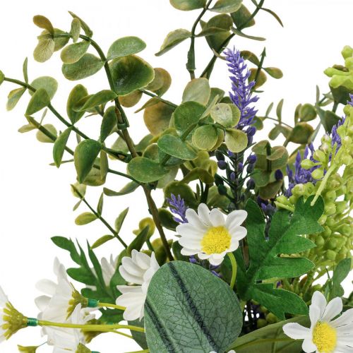 Floristik24 Kunstboeket met eucalyptus kunstbloemen decoratie 48cm