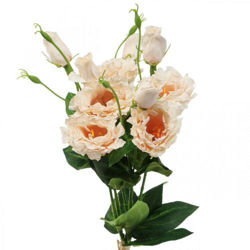 Floristik24 Kunstbloemen lisianthus creme 51cm bloemendecoratie 5st