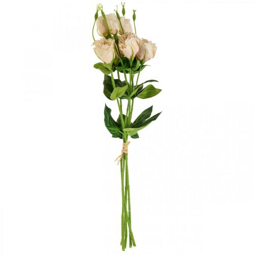 Floristik24 Kunstbloemen lisianthus creme 51cm bloemendecoratie 5st
