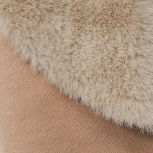 Artikel Imitatiebont decoratieve bont ronde tafelloper bonttapijt beige Ø38cm