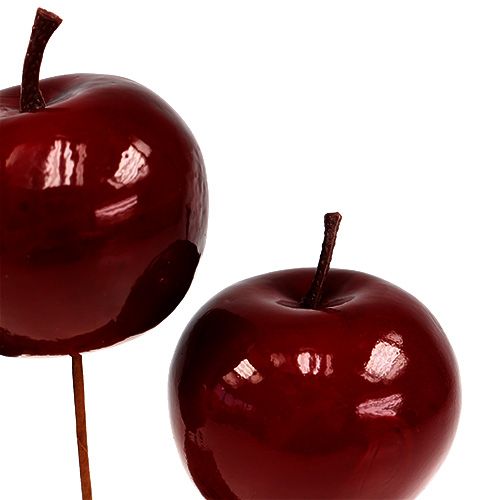 Floristik24 Fruit appel rood geverfd Ø5,5cm 12st