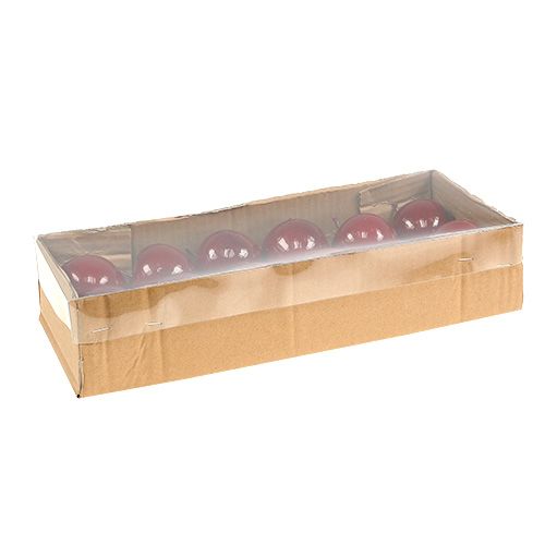 Floristik24 Fruit appel rood geverfd Ø5,5cm 12st