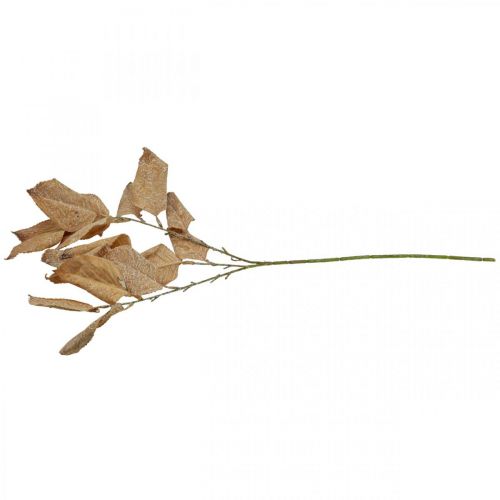 Artikel Kunstplant herfstdecoratie tak bladeren gewassen wit L70cm