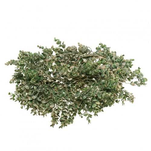 Floristik24 Buxus kunstslinger groen white wash L148cm
