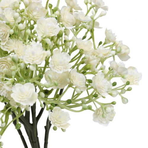 Floristik24 Gypsophila kunstbloemen gipskruid wit L30cm 6 stuks in een bos