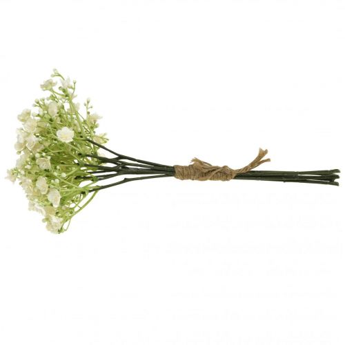 Floristik24 Gypsophila kunstbloemen gipskruid wit L30cm 6 stuks in een bos
