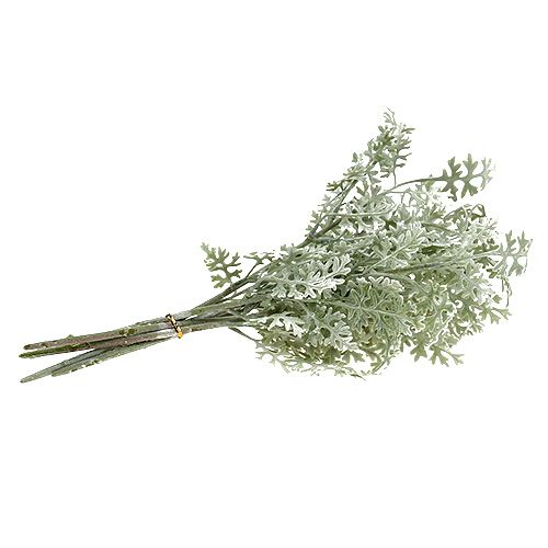 Floristik24 Kunstplanten bladzilver wit-groen 40cm 6st