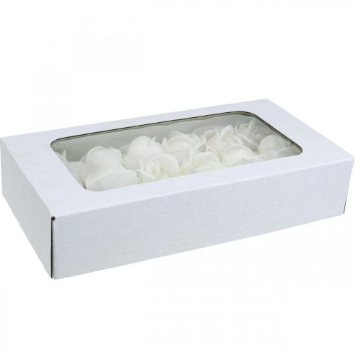 Artikel Kunstrozen crème wax rozen decoratieve rozen wax Ø6cm 18 st