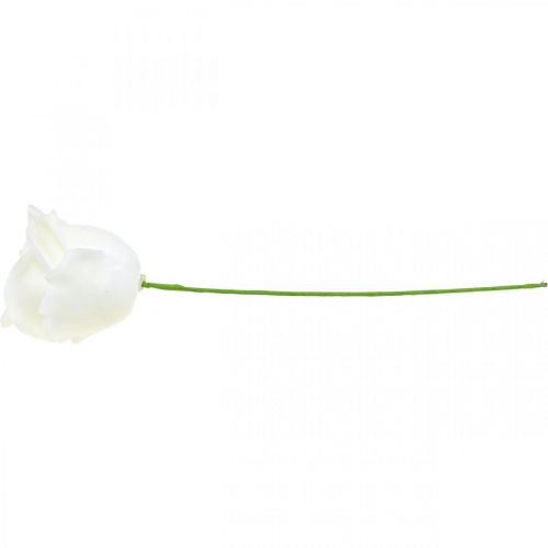 Artikel Kunstrozen crème wax rozen decoratieve rozen wax Ø6cm 18 st