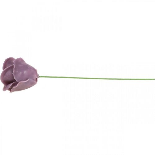 Artikel Kunstrozen lila wasrozen decoratieve rozen was Ø6cm 18 st