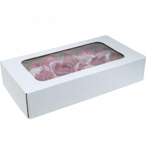 Artikel Kunstrozen fuchsia wasrozen decoratieve rozen was Ø6cm 18 st