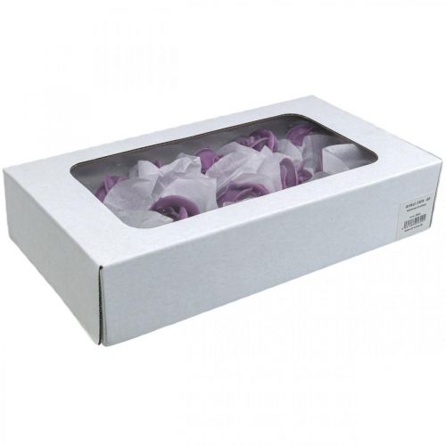 Artikel Kunstrozen lila wasrozen decoratieve rozen was Ø6cm 18 st