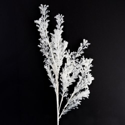 Kunstmatige tak mat decoratieve tak winterdecoratie wit 78cm 2 stuks