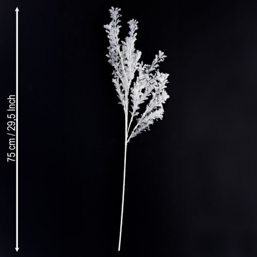 Floristik24 Kunstmatige tak mat decoratieve tak winterdecoratie wit 78cm 2 stuks