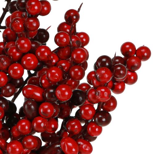 Artikel Kunsttak met rode bessen herfstkerst 60cm 2st