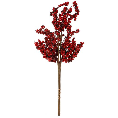 Artikel Kunsttak met rode bessen herfstkerst 60cm 2st
