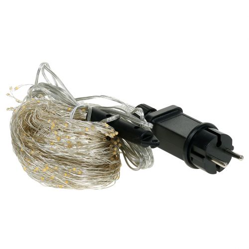 Floristik24 LED lichtbundel voor binnen en buiten 640 1,9m zilver/warm wit