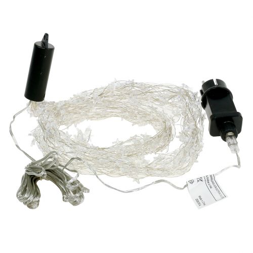 Floristik24 LED lichtbundel ster voor buiten 320 1m zilver / warm wit