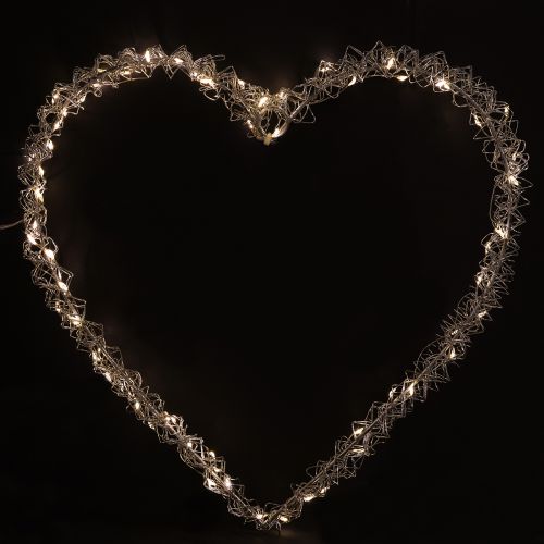 LED hart metalen decoratieve hanglamp, warm wit, 30 cm