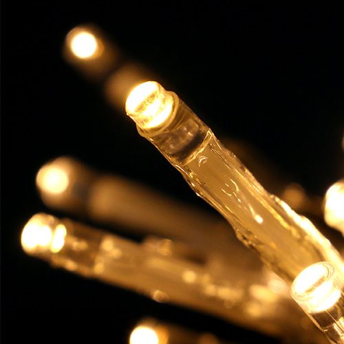 Artikel LED-kerstverlichting 10 stuks 1,3 m warmwit, werkt op batterijen