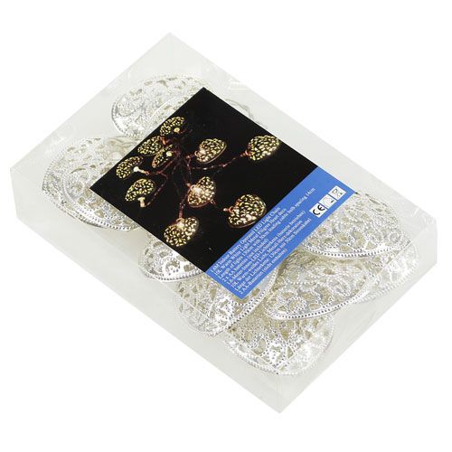 Floristik24 LED lichtketting hartvorm warm / wit 160cm