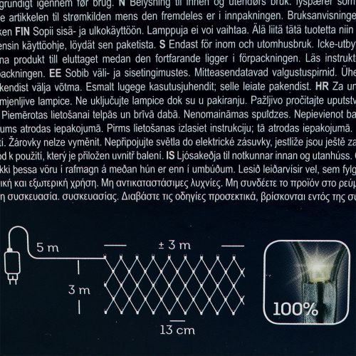 Floristik24 LED lichtnet 384 warm wit 3m x3 m voor buiten