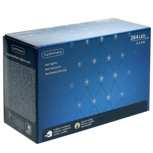 LED-lichtnet 384 warm wit 3m x 3m voor buitengebruik | Floristik24.nl