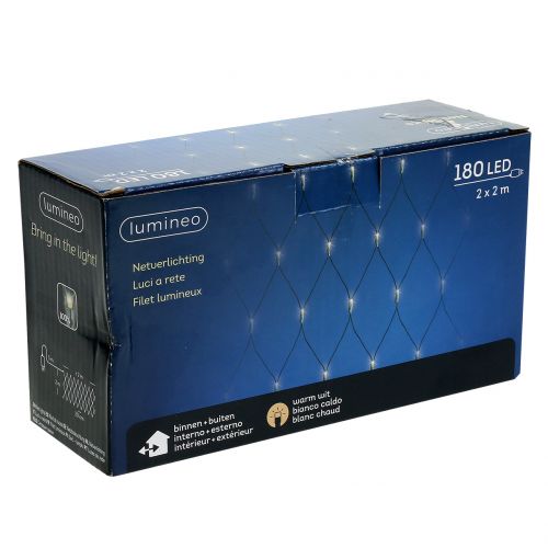 Artikel LED lichtnet 180 warm wit 2m x 2m voor buiten