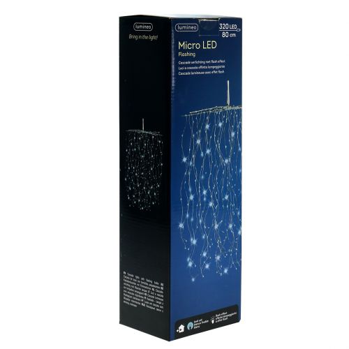 Floristik24 Licht cascade Micro-LED koel wit 320