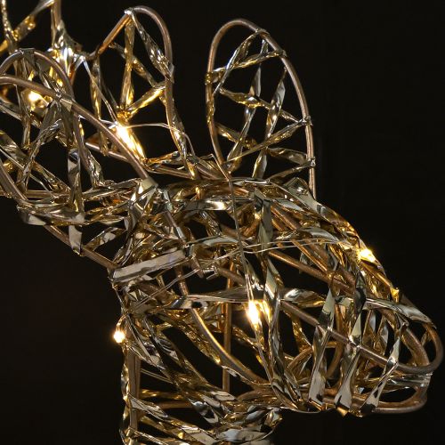 Artikel LED Rendier Metalen Kerstdecoratie Binnen Goud H40cm