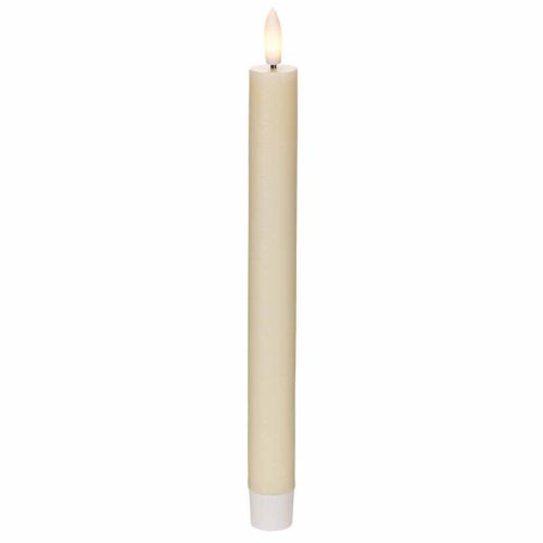 LED-kaars in wit met warm wit
