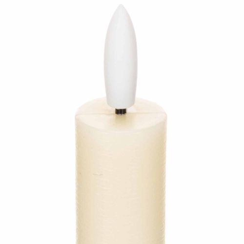 LED-kaars in wit met warm wit