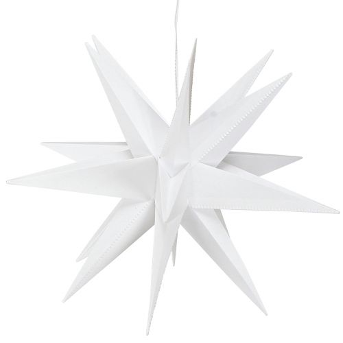 Floristik24 LED ster 3D wit timer batterij buiten Ø30cm H74cm