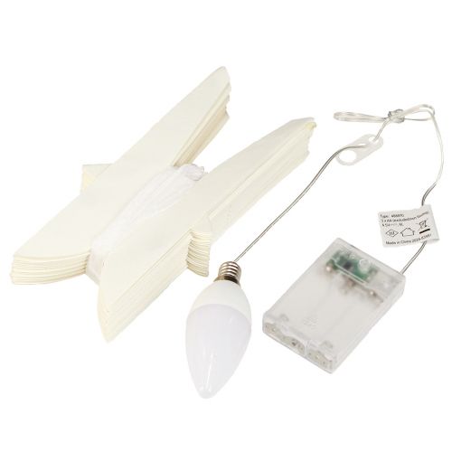 Artikel LED-ster vouwster papieren ster wit warm wit Ø40cm 2st