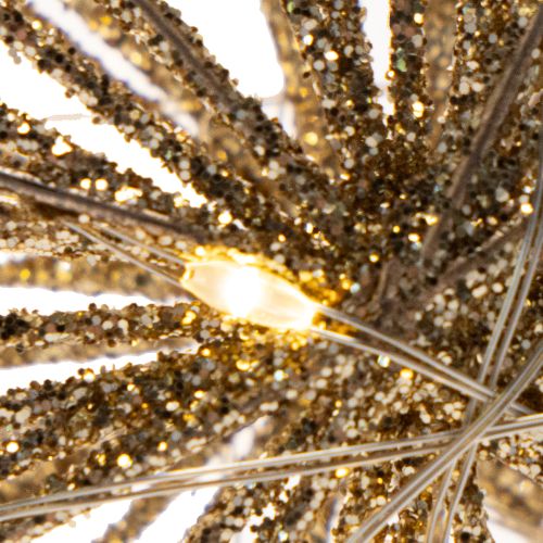 Decoratieve LED-ster van draad om op te hangen, 20 LED's, warm wit, voor binnen, 22 cm | Floristik24.nl