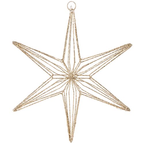 Decoratieve LED-ster van draad om op te hangen, voor gebruik binnenshuis, 32 cm