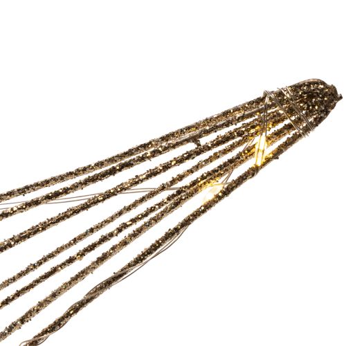 Decoratieve LED-ster van draad om op te hangen, voor gebruik binnenshuis, 32 cm | Floristik24.nl