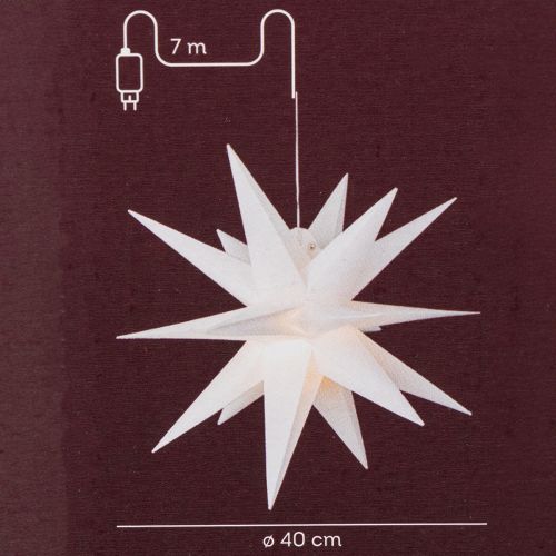 Decoratieve LED-ster, warm